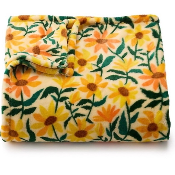 The Big One NWT Sunflower Giant Plush Blanket - Picture 2 of 4